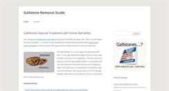 Desktop Screenshot of gallstones-treatments.com